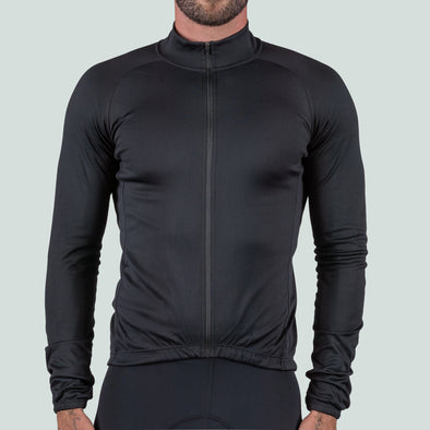 Prestige Thermal Jersey Black: Men's Cycling Clothing