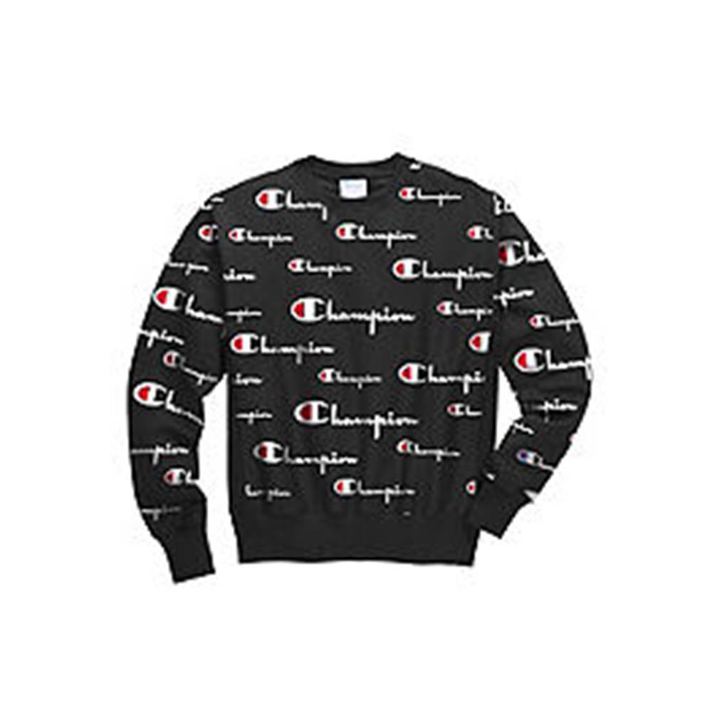 champion sweatshirt all over logo