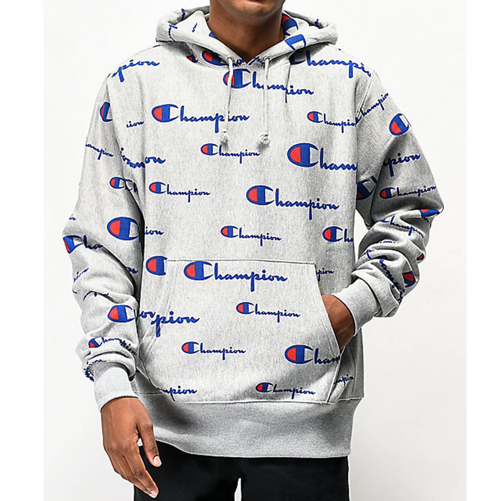 Champion Life Mens Pullover Hoodie, All Over Logo – HiPOP Fashion