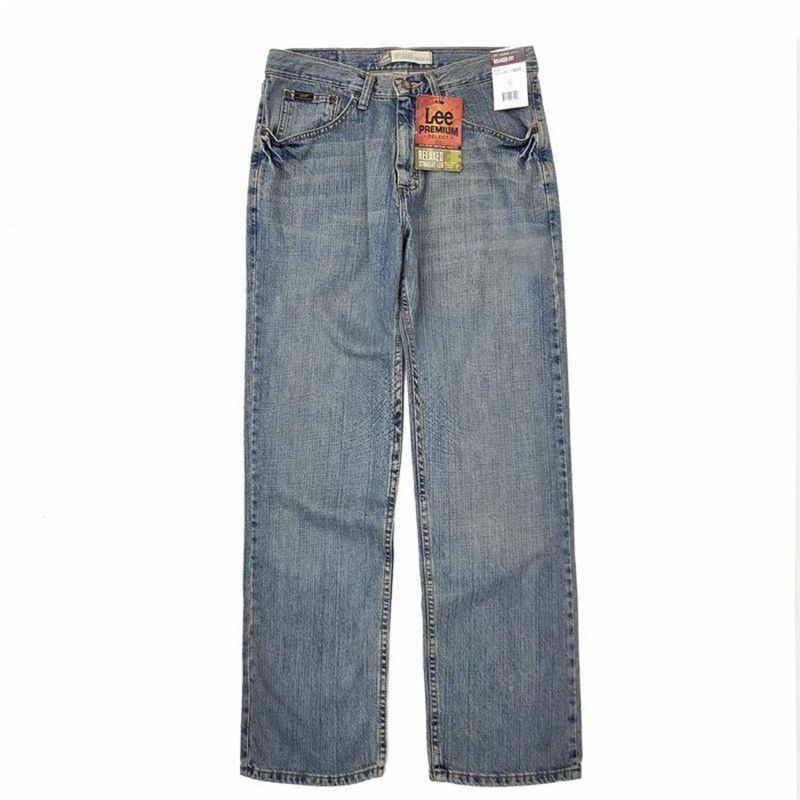 men's lee relaxed fit stretch jeans