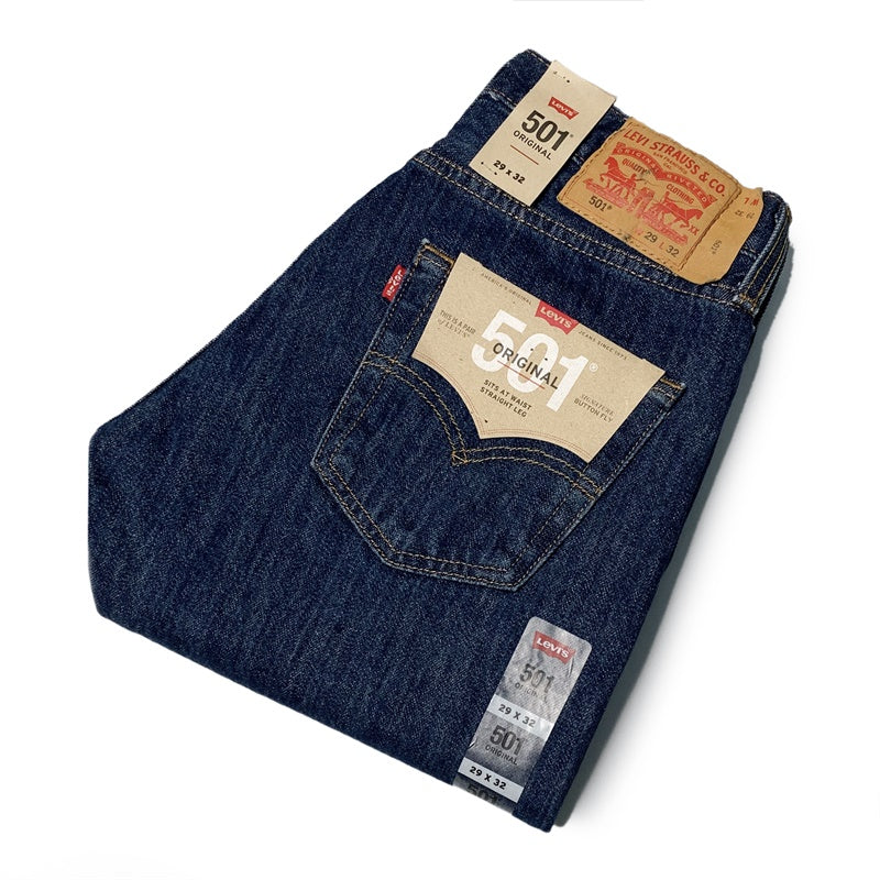 Levi's Men's 501 Original Mid Rise Regular Fit Straight Leg Jeans 0050 –  HiPOP Fashion