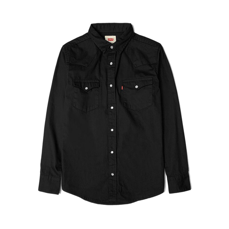 Levi's Men's Long Sleeve Western Pearl Snap Twill Shirt 3LMLW379CC Bla –  HiPOP Fashion