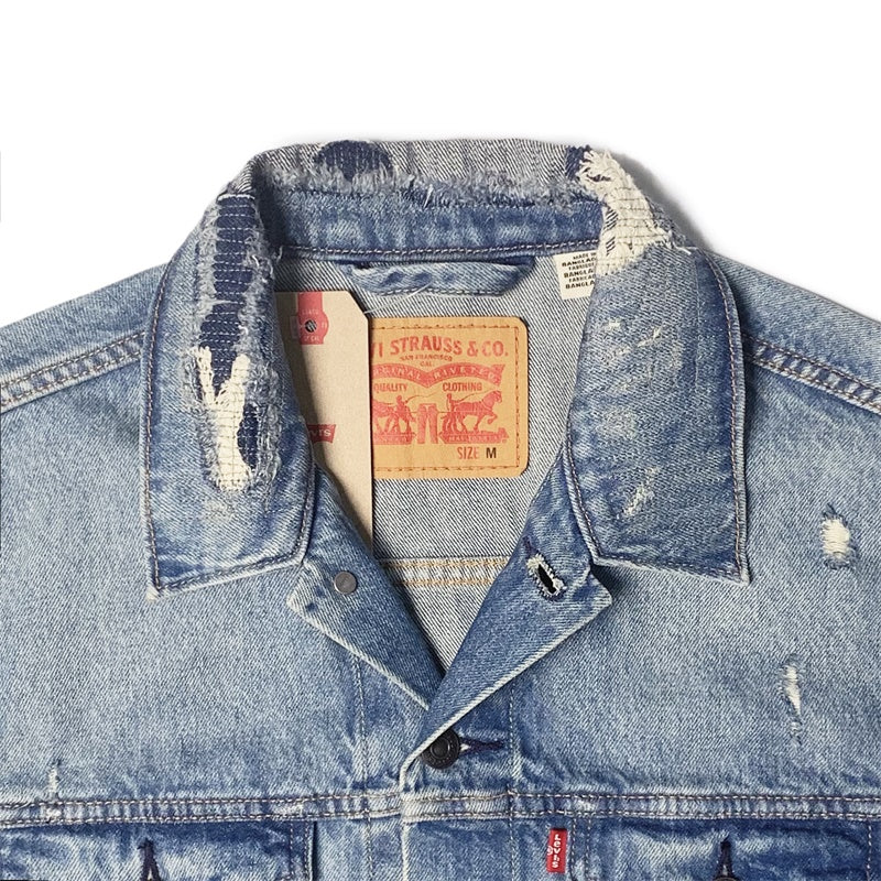 Levi's Men's Denim Trucker Jacket 72334-0475 Get Ripped – HiPOP Fashion