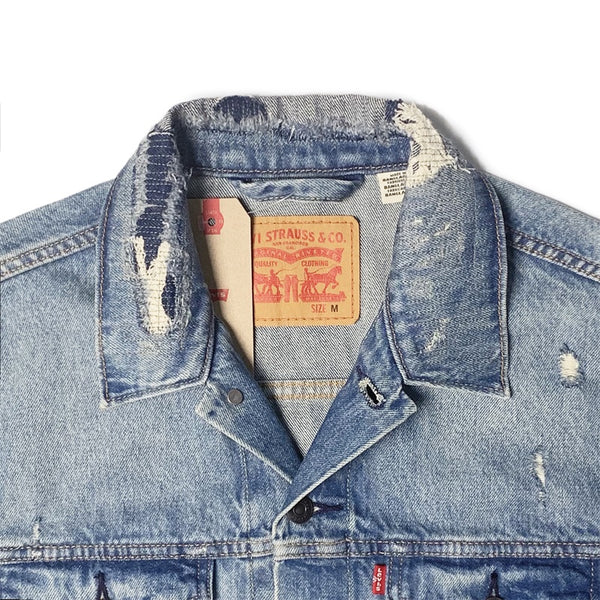 Levi's Men's Denim Trucker Jacket 72334-0475 Get Ripped – HiPOP Fashion