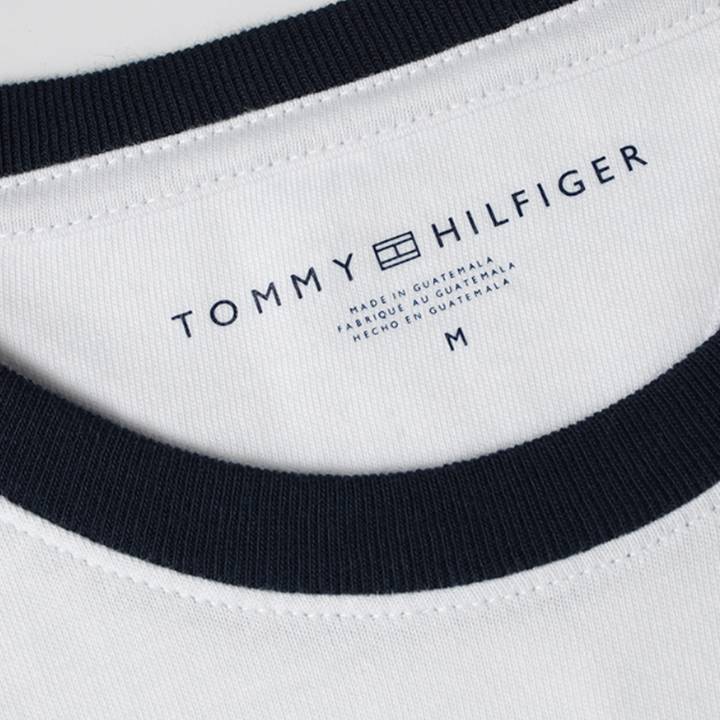 TOMMY HILFIGER MEN'S TINO LOGO T-SHIRT WHITE – HiPOP Fashion