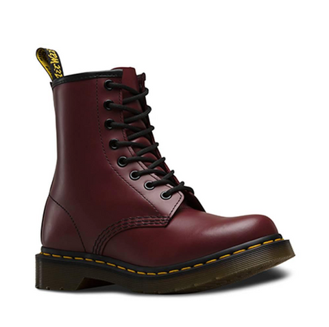 Dr.Martens Women's 1490 10-eye VIRGINIA LEATHER Mid Calf BOOTS Black ...