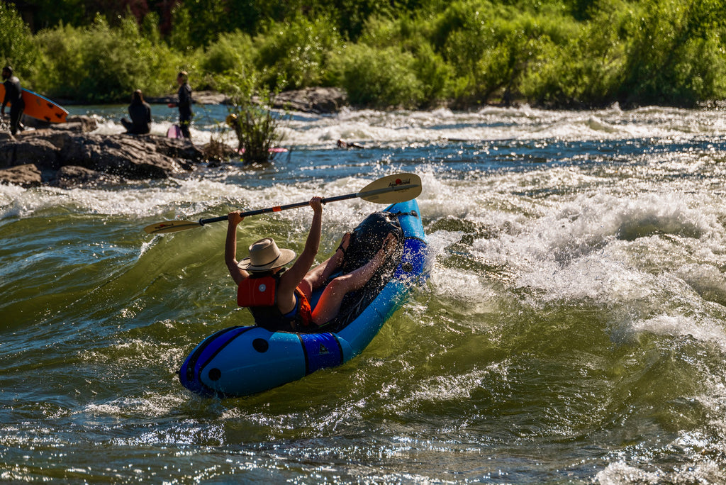 Packrafting in Bedrock Sandals through Missoula, Montana