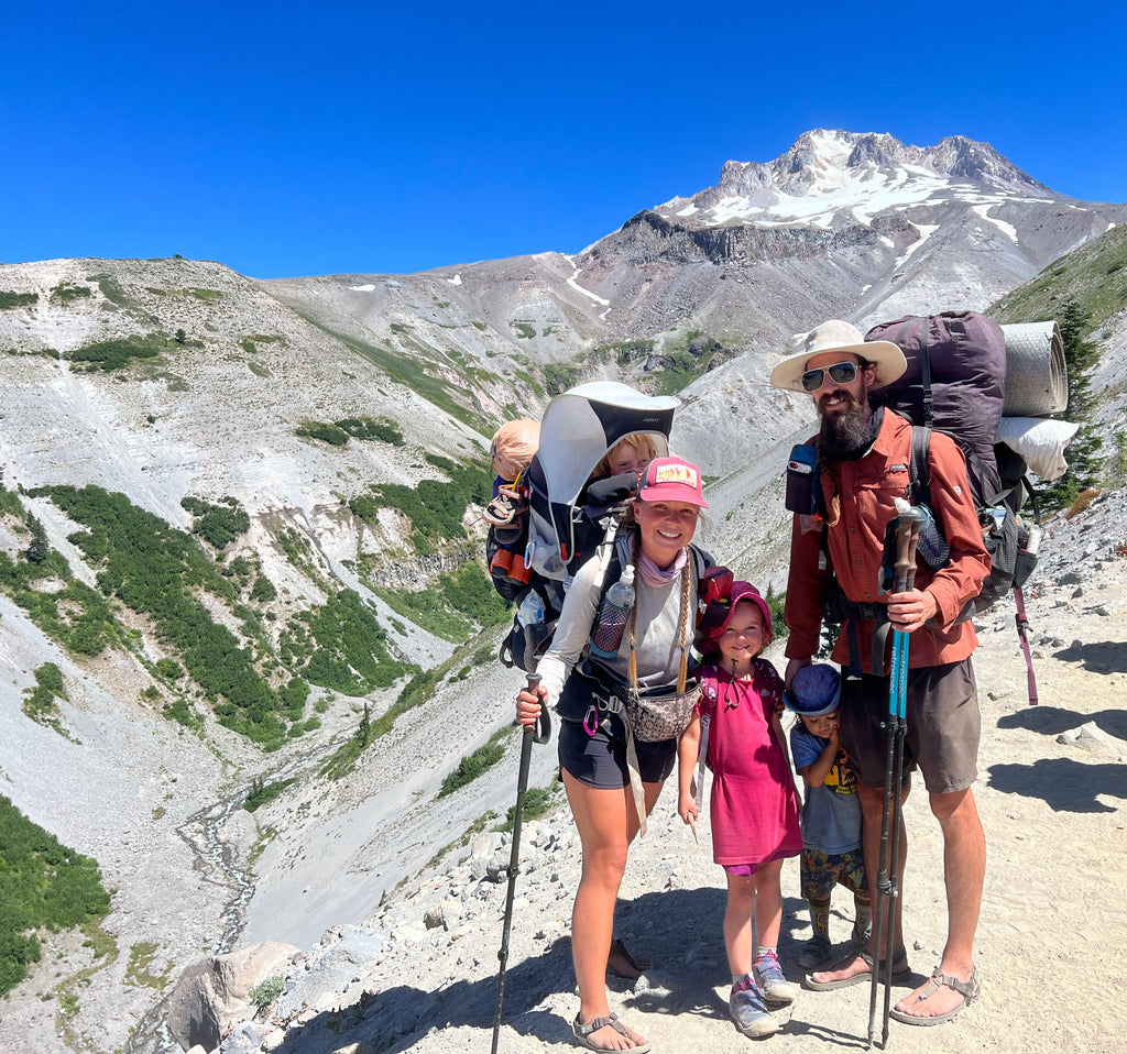 Family backpacking on pct