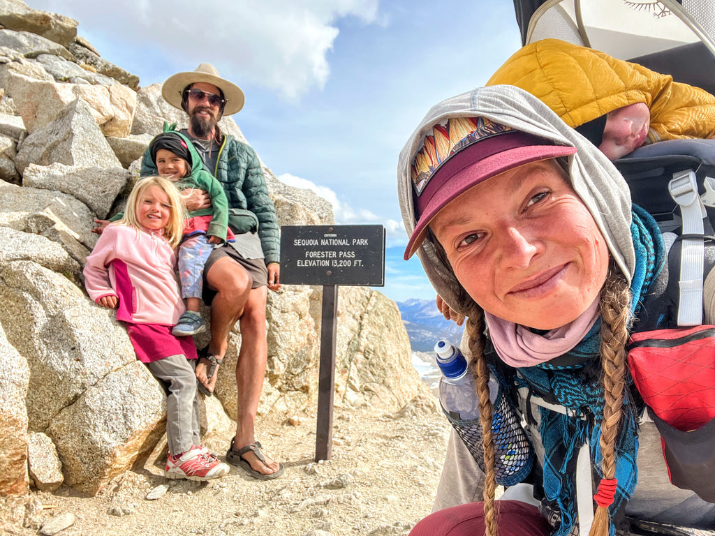 Family backpacking on PCT