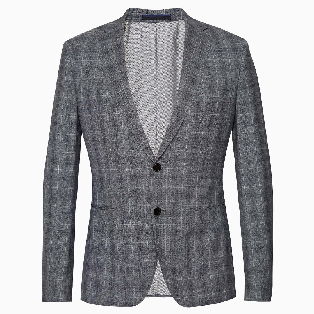 Yaletown DWR Suit Jacket Slate-Grey Checks | YOYUU LAB
