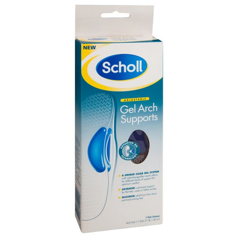 scholl adjustable gel arch supports