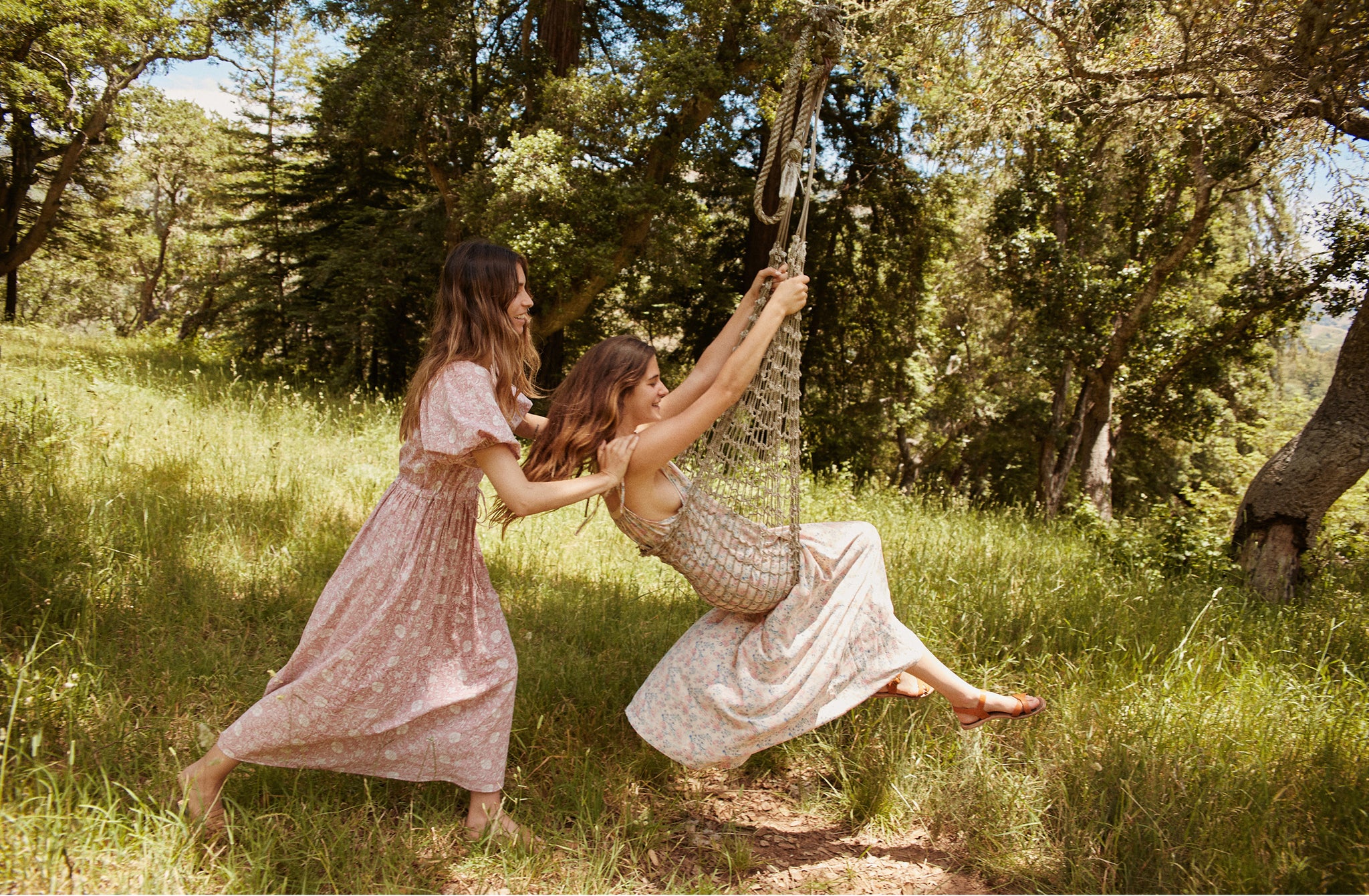 Christy in The Dahlia Dress, Ally in The Lou Dress