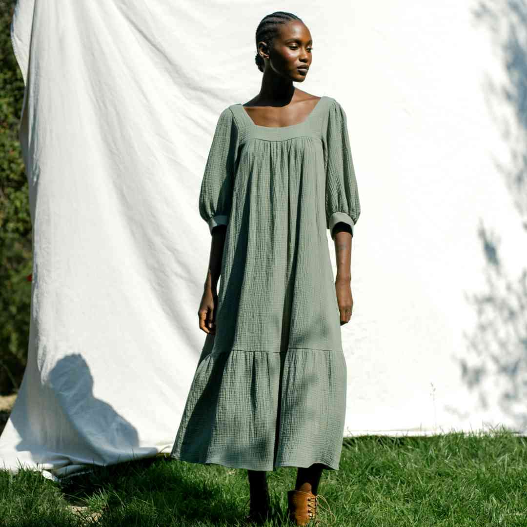 The Bianca Dress Petites | Mullein Leaf