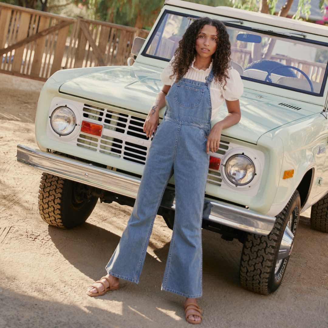 The Billy Overall | Moon Wash Denim (Imperfect)