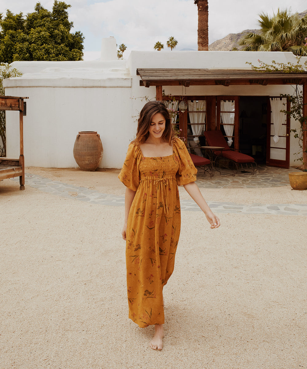 golden dawn maxi dress