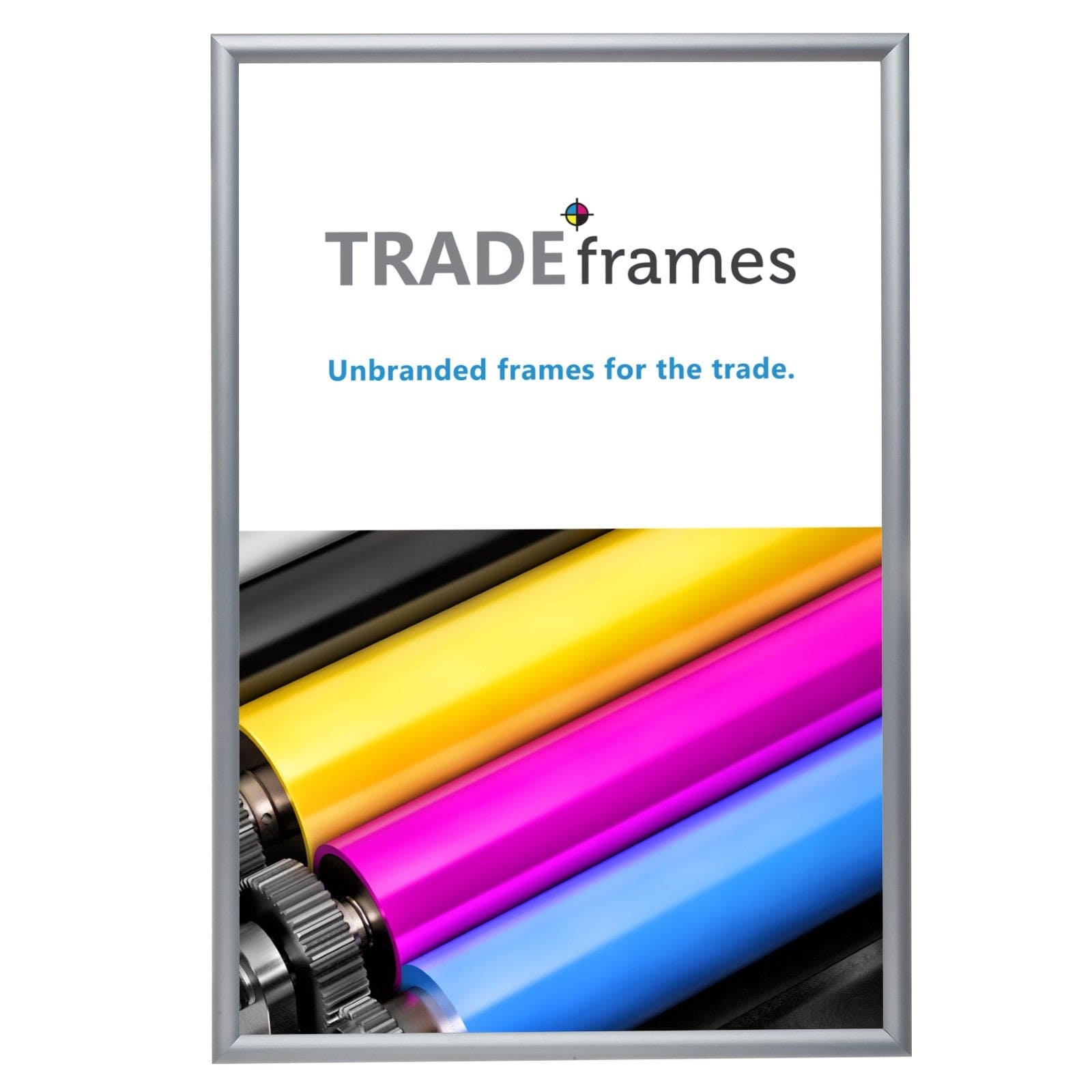 27x40 Silver Snap Frame - 1.2" Profile