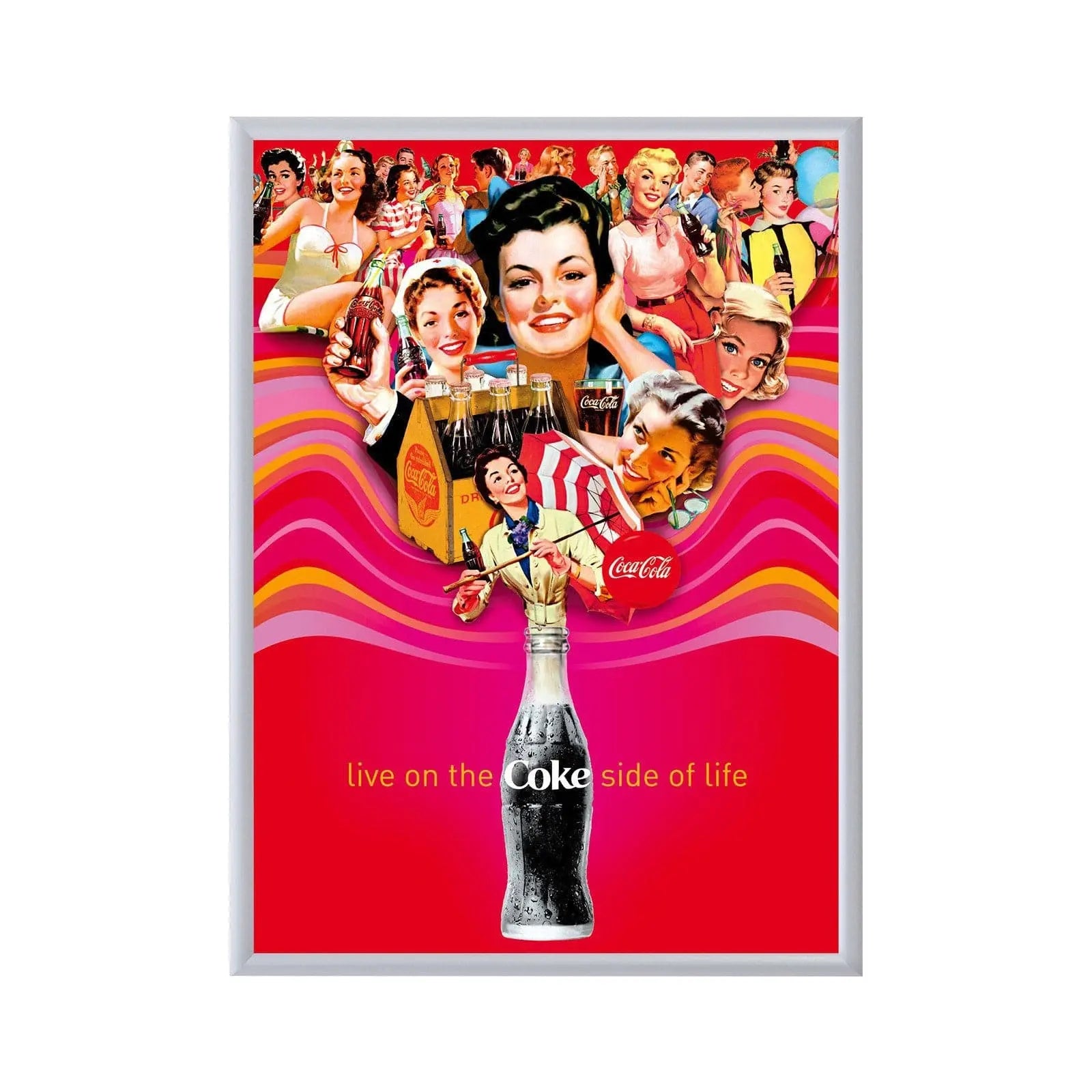 40x60 Silver Snapezo® Self-Assembly Snap Frame - 1.7" Profile