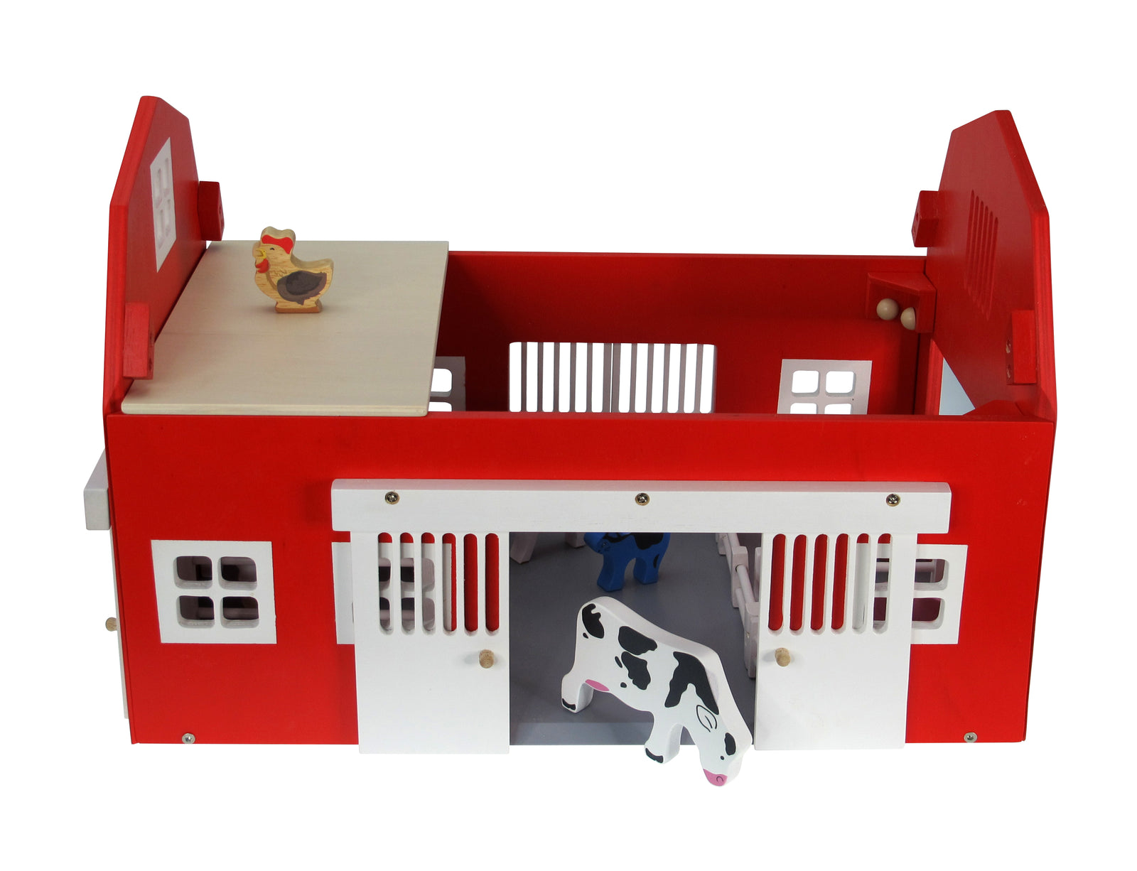 Barn House With Animals Wooden Toys Role Play Wooden Farm