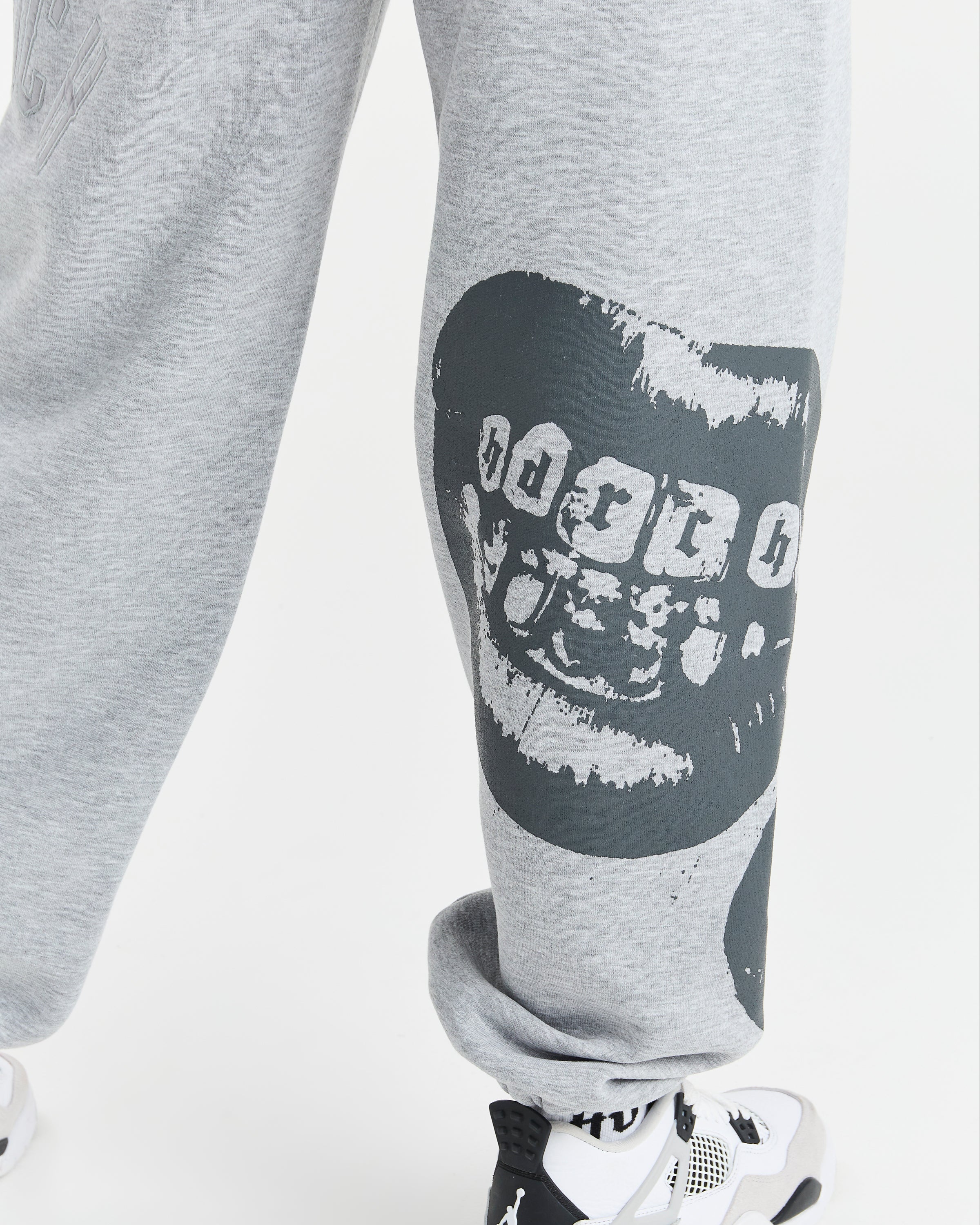 Gem Oversized Joggers - Grey/Black