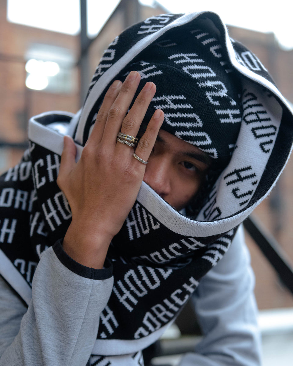 OG Logo Beanie & Scarf Set | Black/White – HOODRICH LIFESTYLE