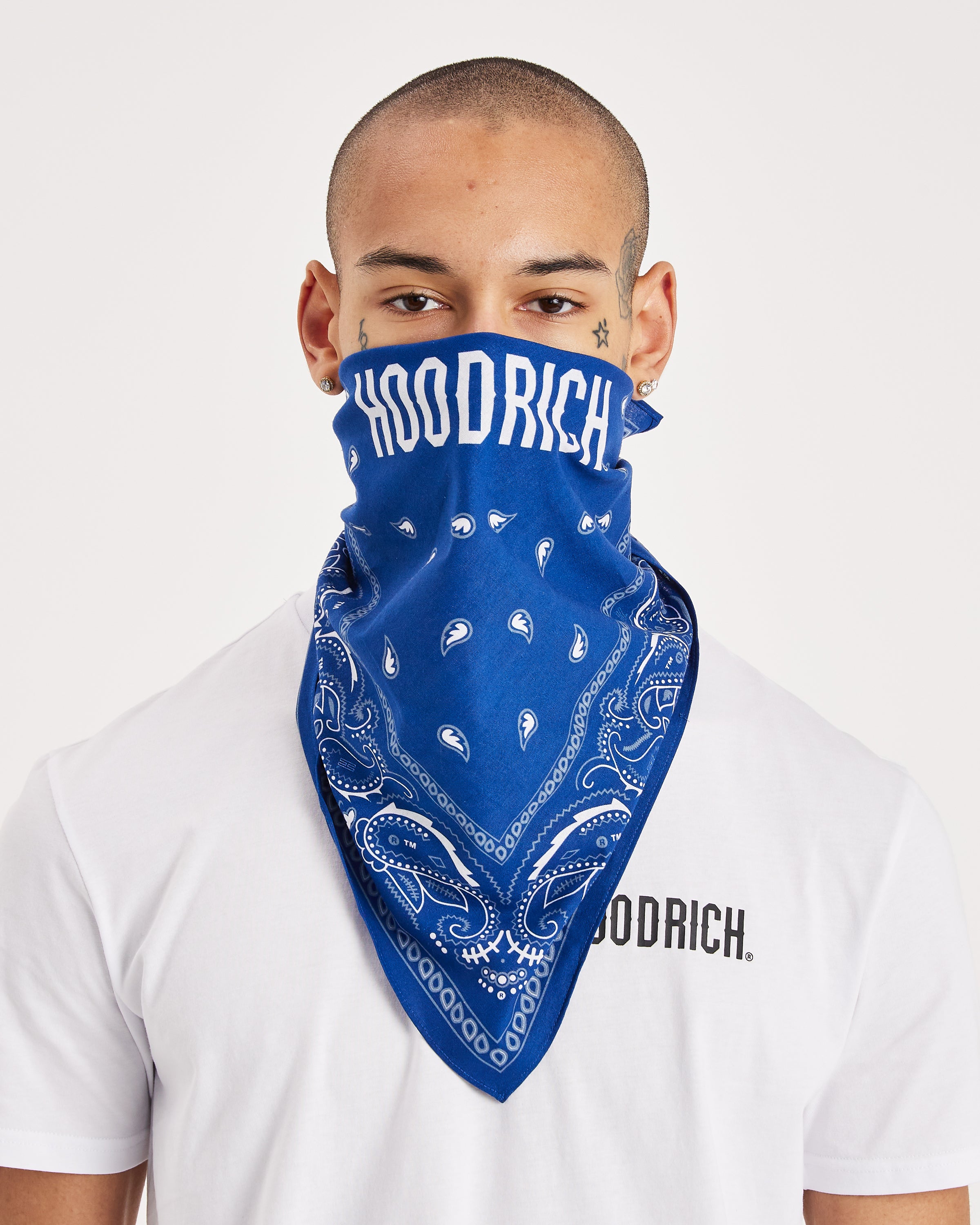 OG Motif Bandana - Blue/White