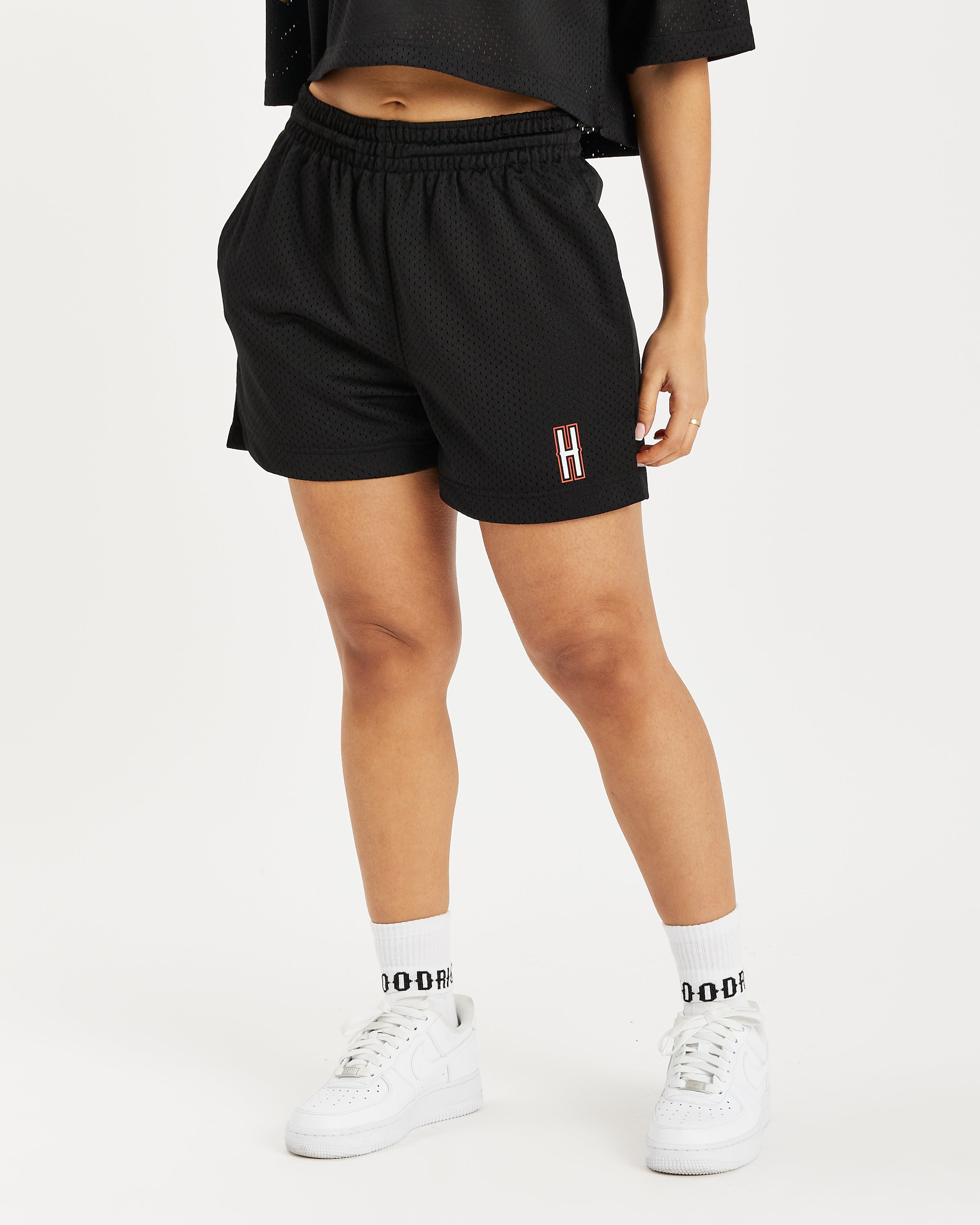 OG Court Shorts - Black/White/Red