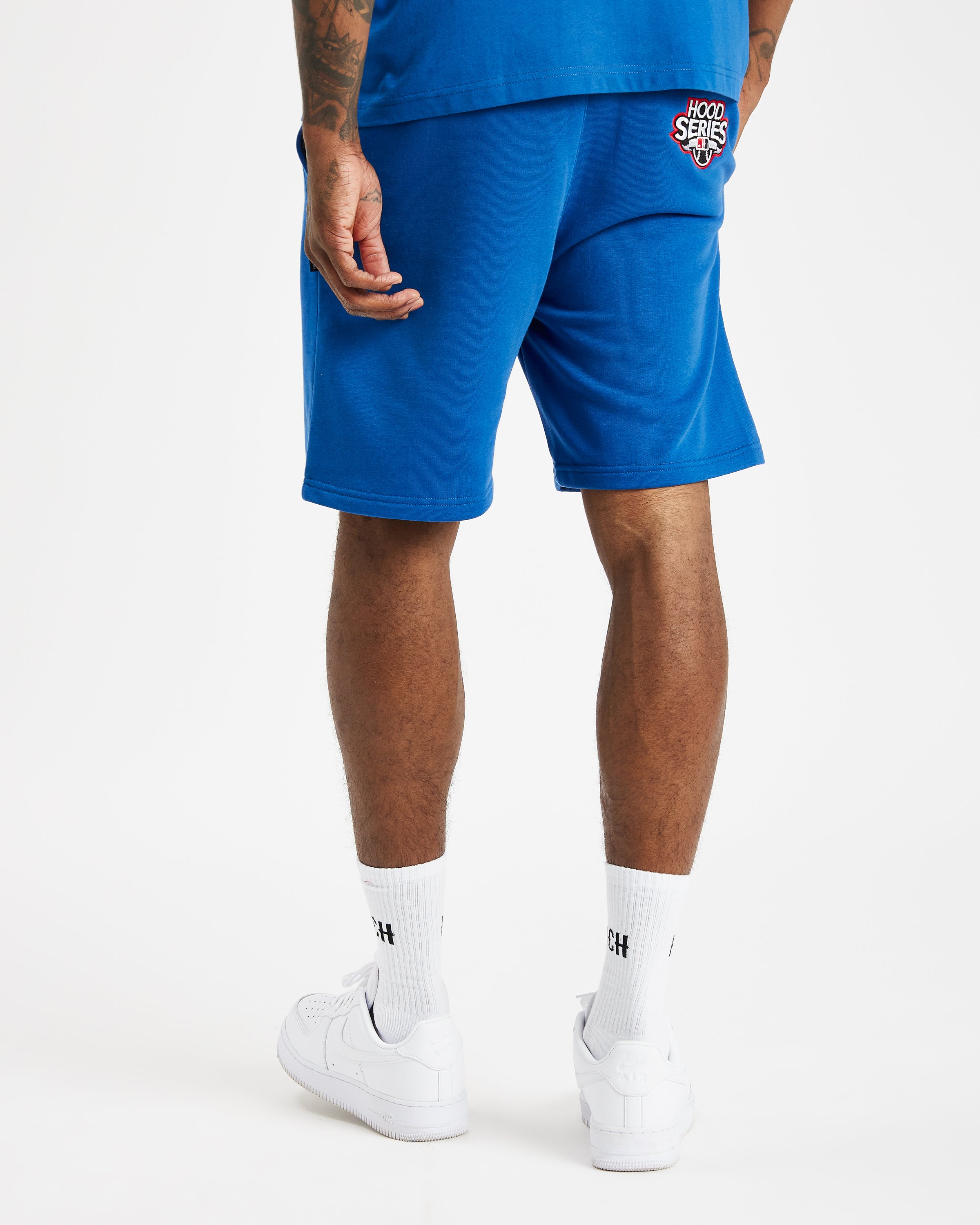 Stadium Shorts - Déjà vu Blue/White/Mars Red