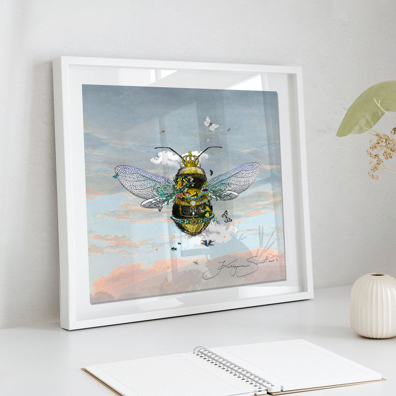 Cool Sky Queen Bee - Art Print | Kristjana S Williams Studio
