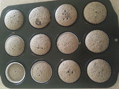 Koko Vanilla Cupcakes fresh out of the oven