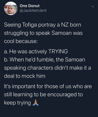 Samoans learning to speak Samoan