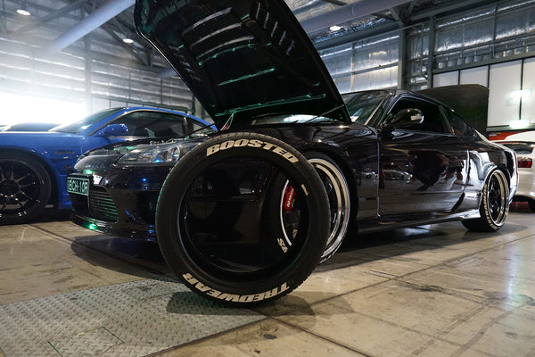 JC Autotrader's S15 with our TredWear Custom Lettering Race Font