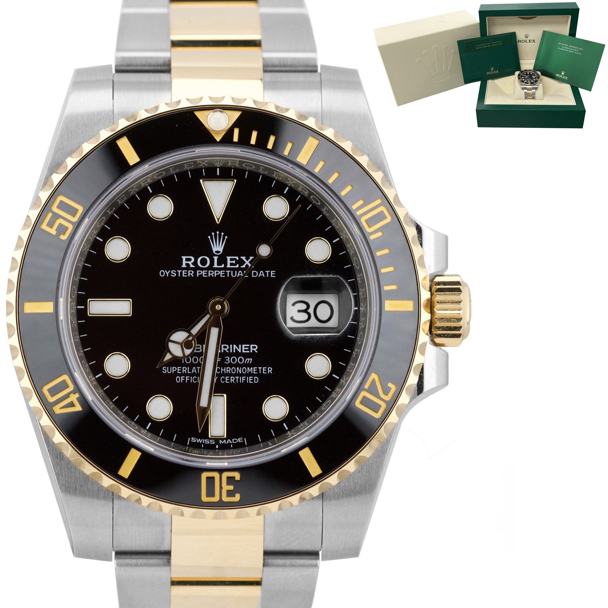 rolex submariner date men's watch 116613ln