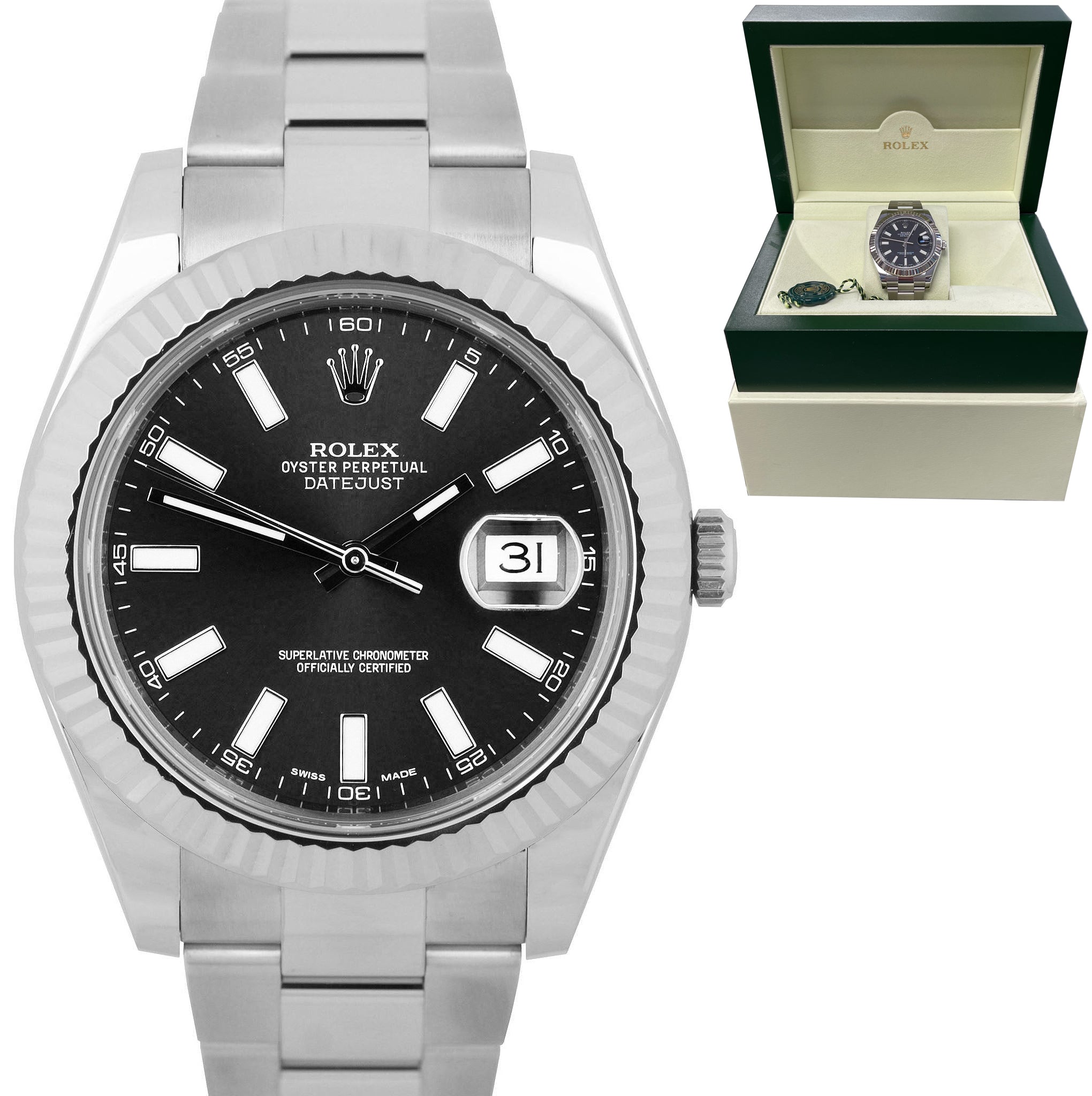 rolex datejust 2 black