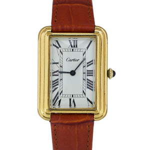 cartier tank 18k gold electroplated