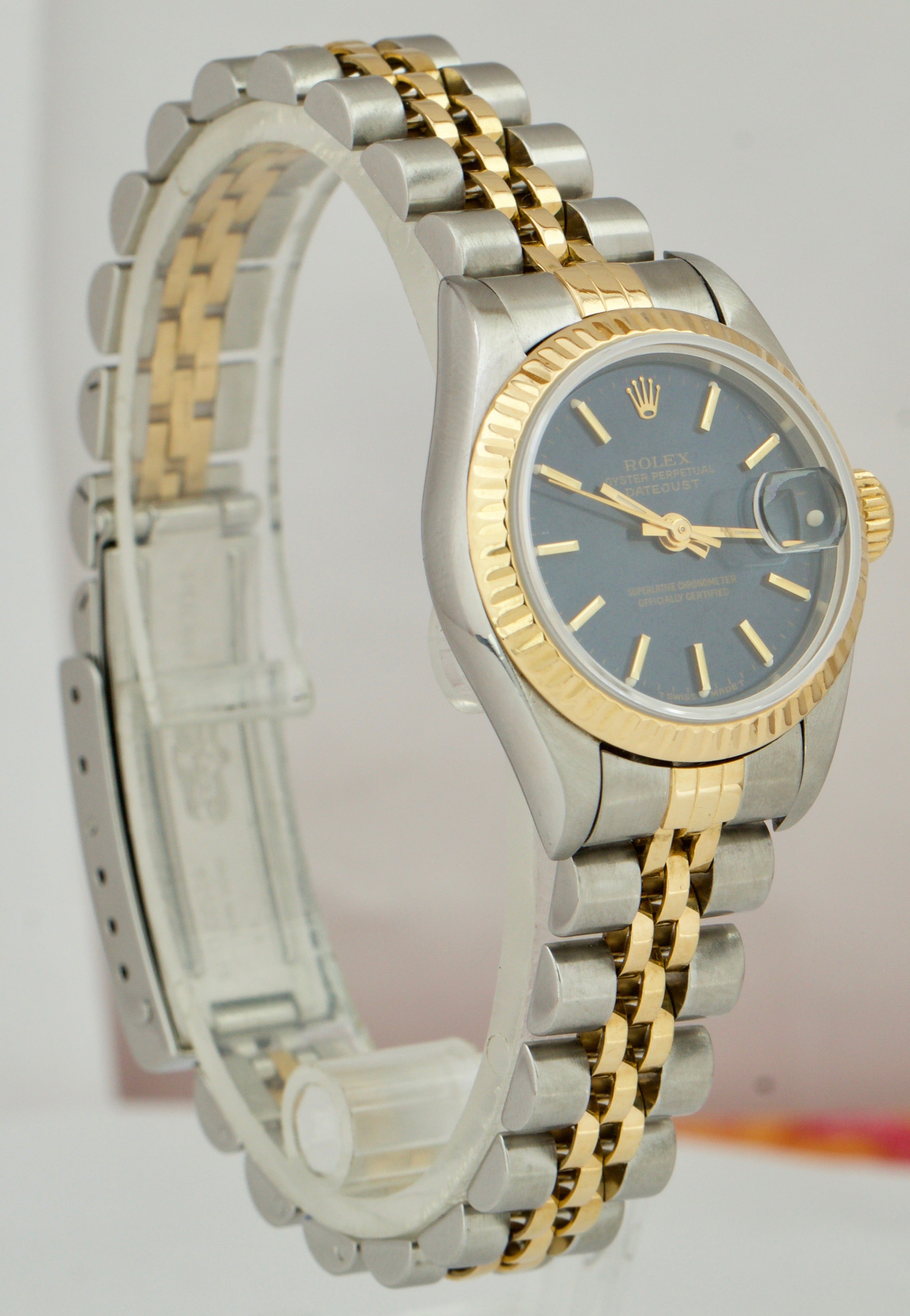 womens rolex blue face