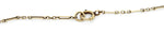 Art Nouveau 5ctw Teal Stone Rectangular Pendant 17" Necklace in 14k Yellow Gold