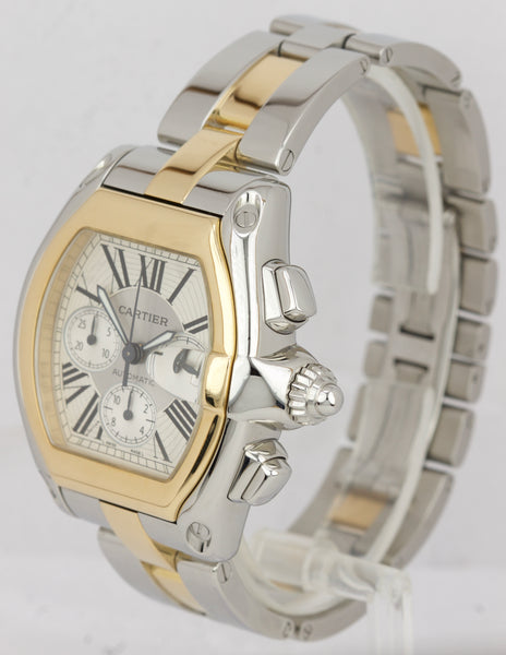 cartier roadster chronograph xl two tone