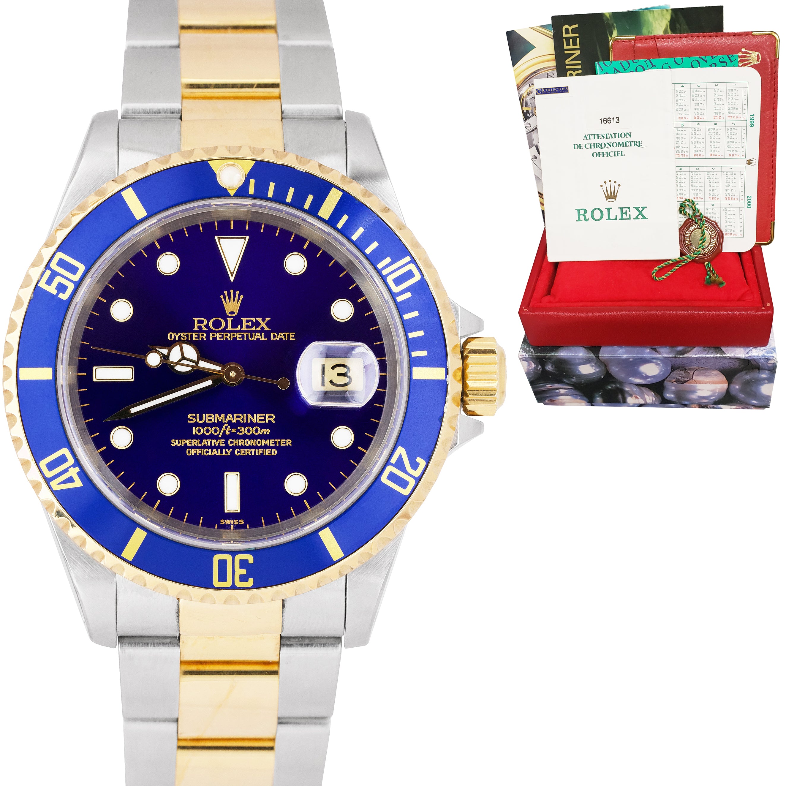 1999 rolex submariner two tone