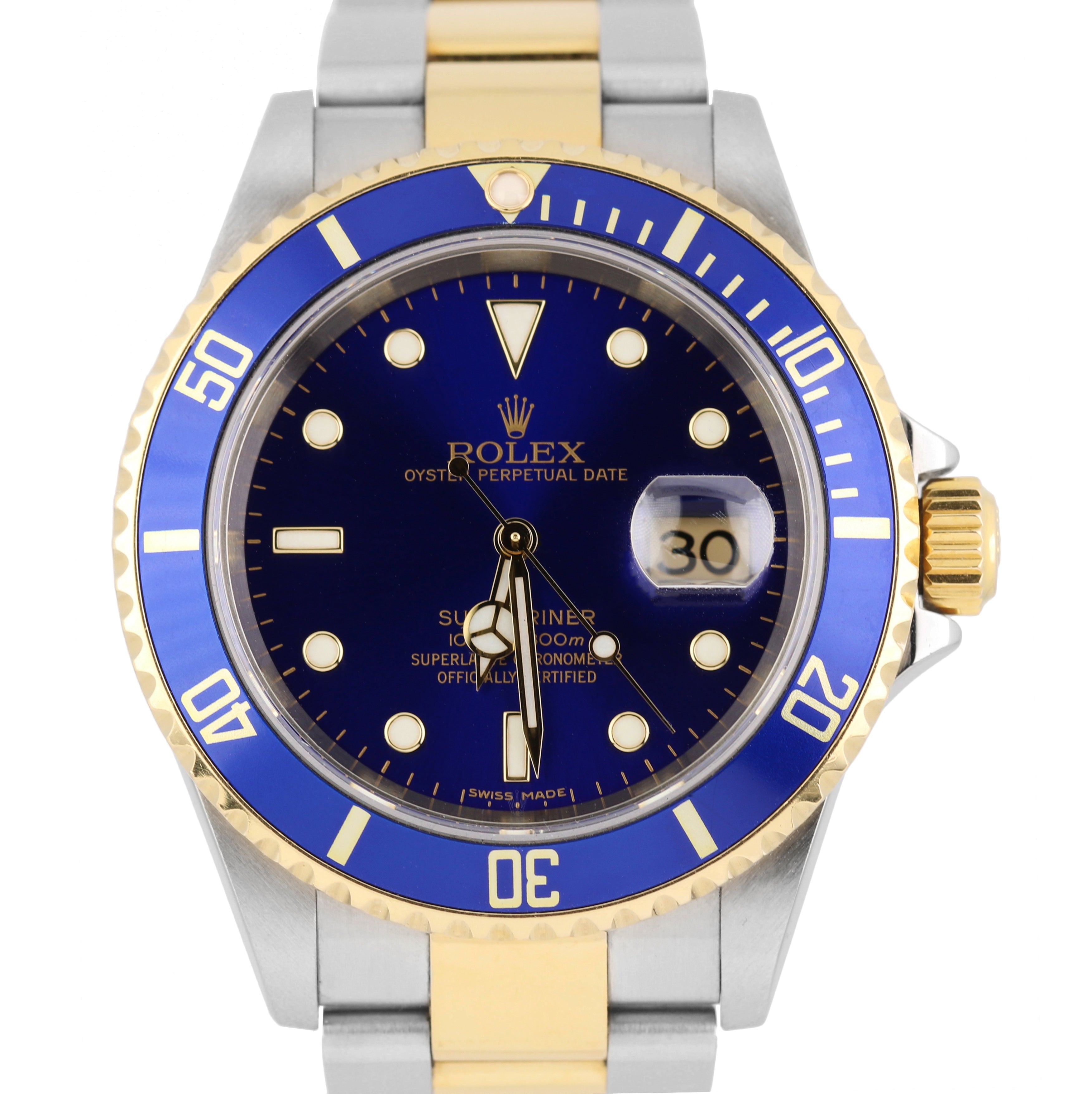 2007 rolex submariner two tone