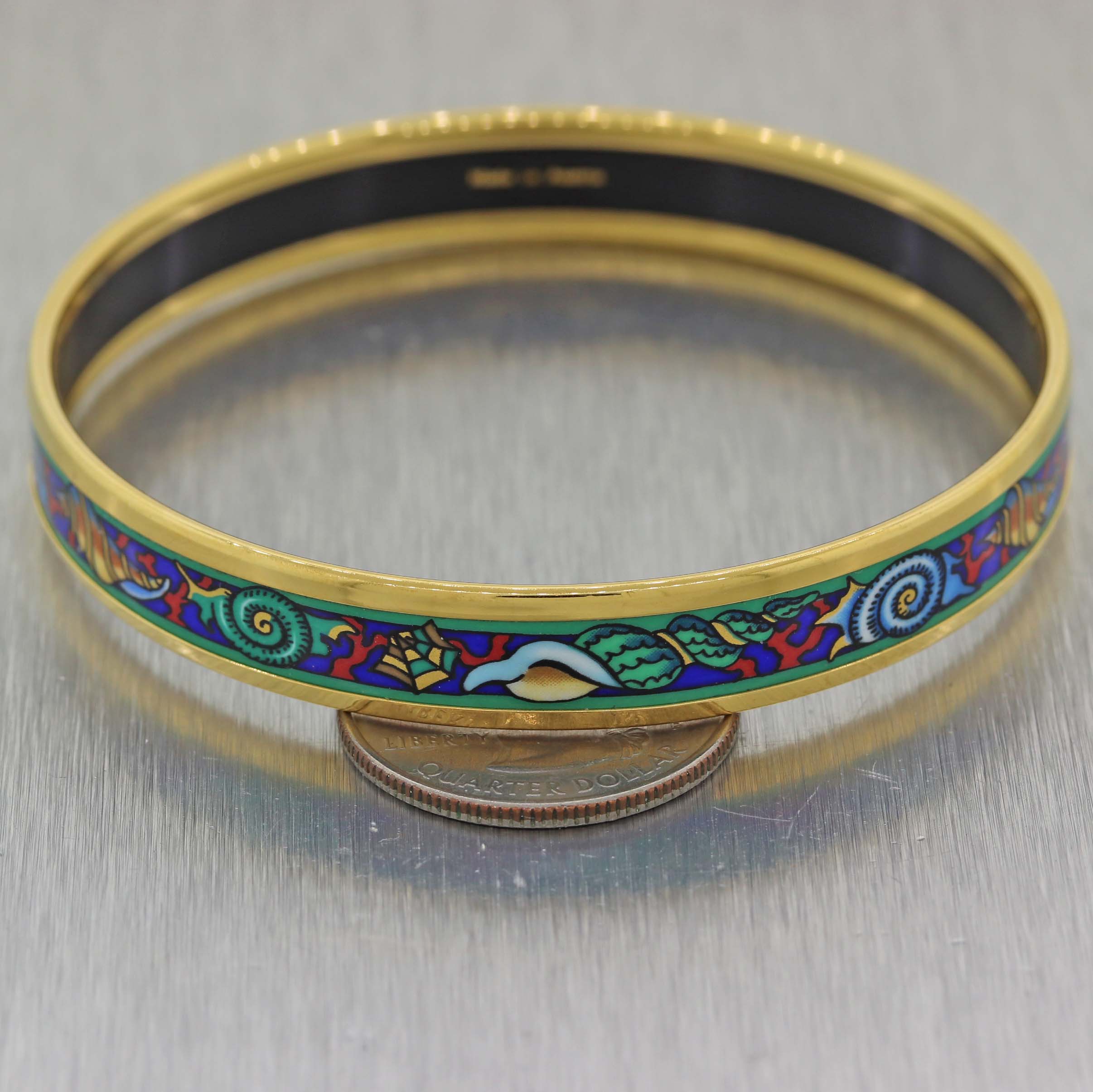 vintage hermes enamel bracelet