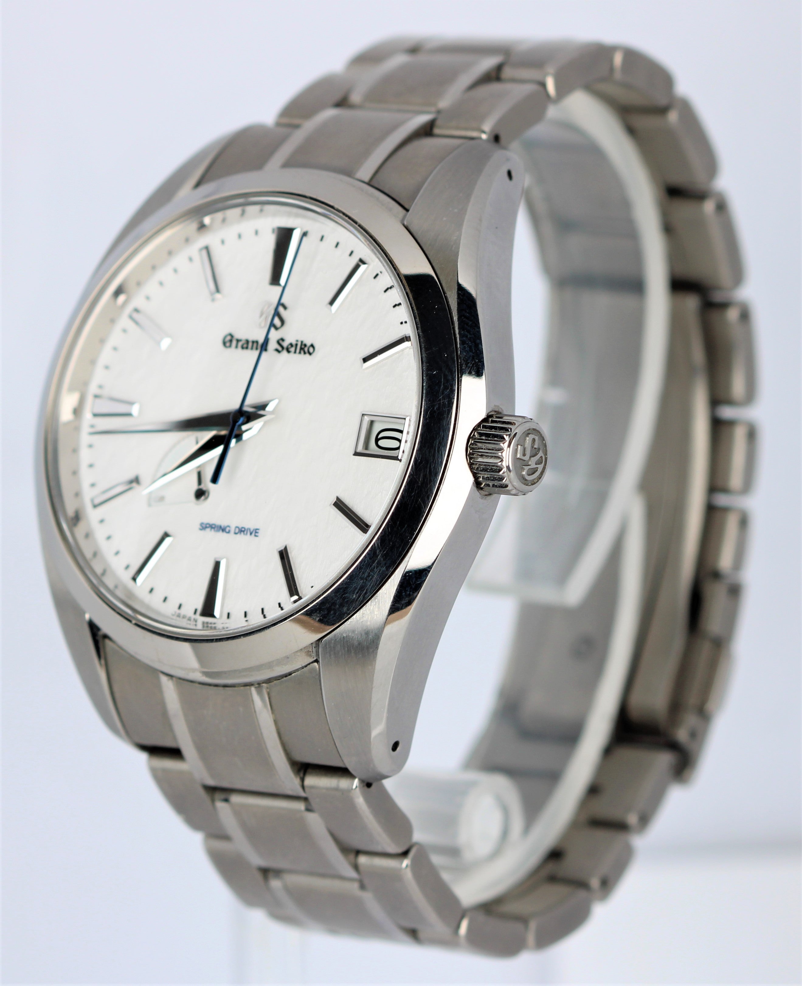 2021 Grand Seiko 42mm Titanium White Snowflake Automatic SBGA211 Watch