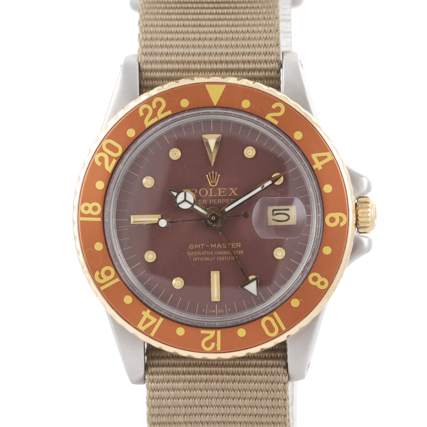 rolex gmt root beer vintage