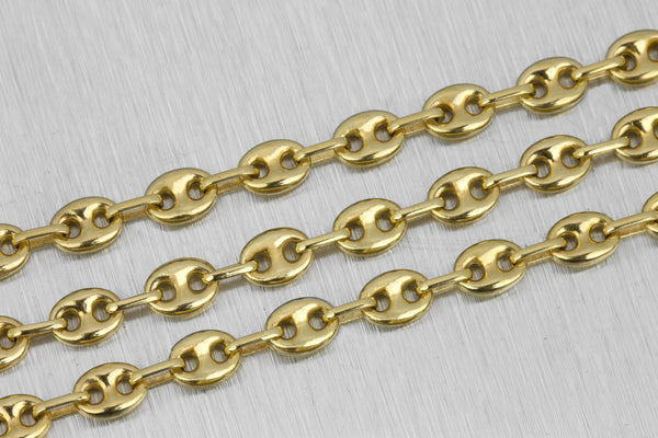 solid gold gucci link chain