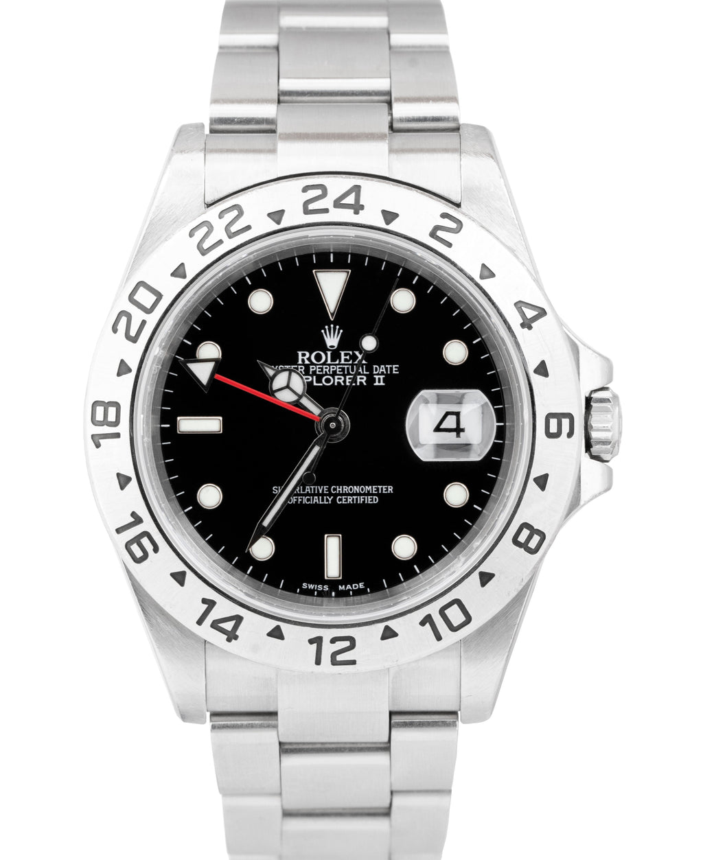 2002 PAPERS Rolex Explorer II Black Steel Oyster Automatic 40mm 16570