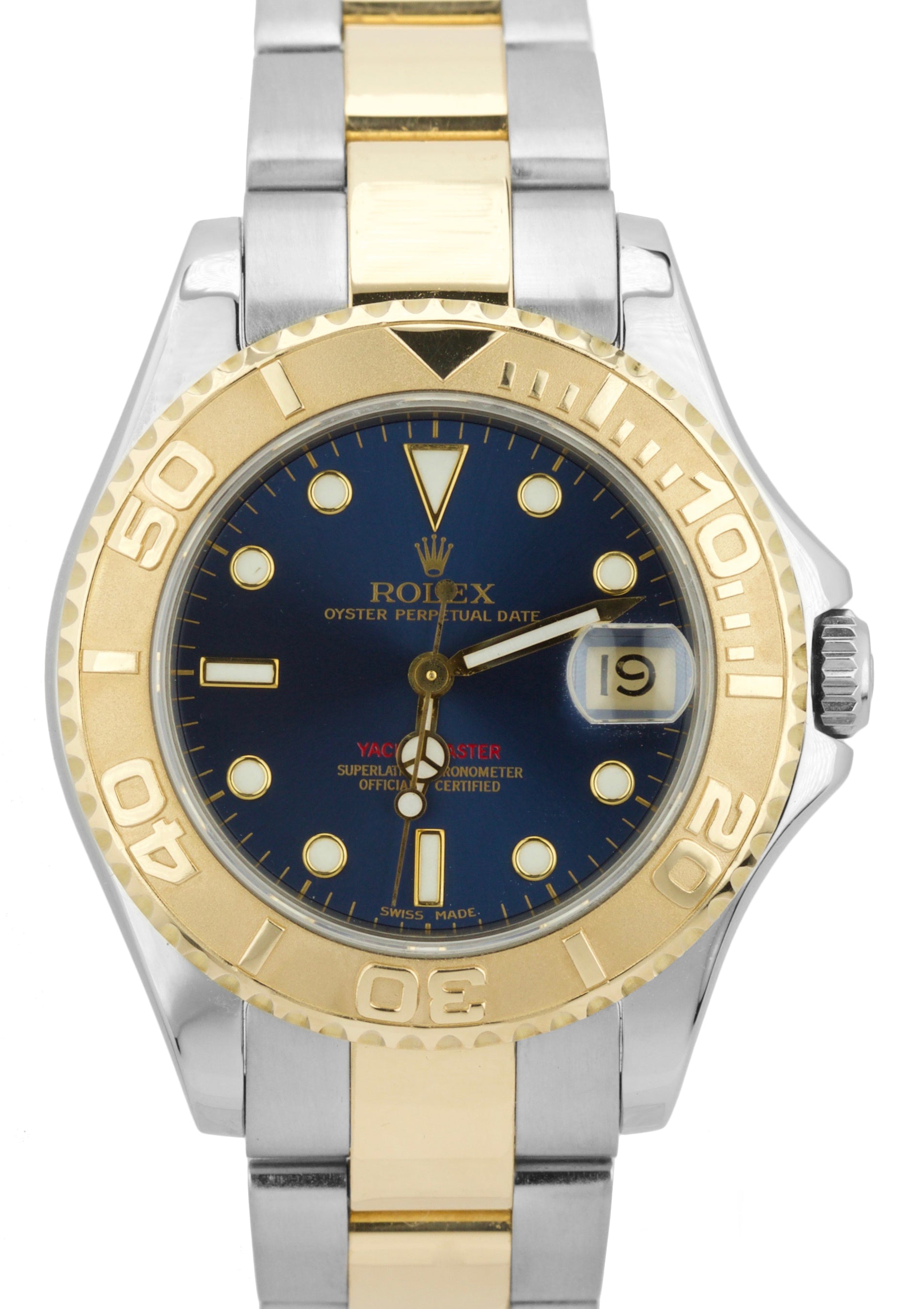 rolex yacht master 35mm two tone