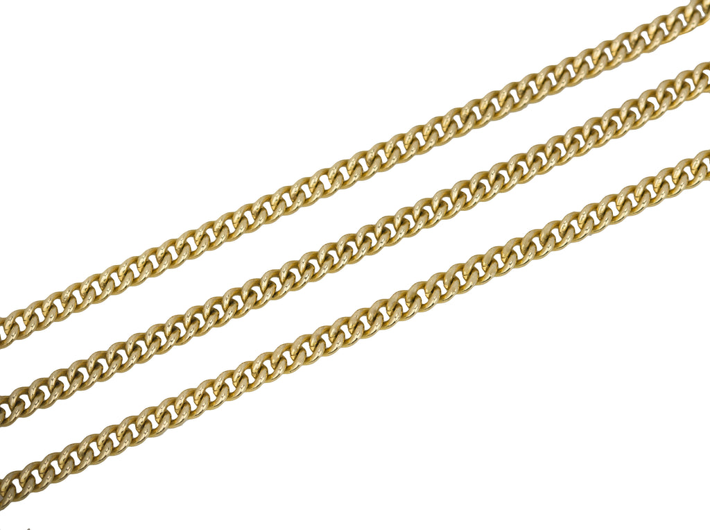 Men's 14k Yellow Gold Engraveable Dog Tag Pendant Beaded Ball Chain Ne