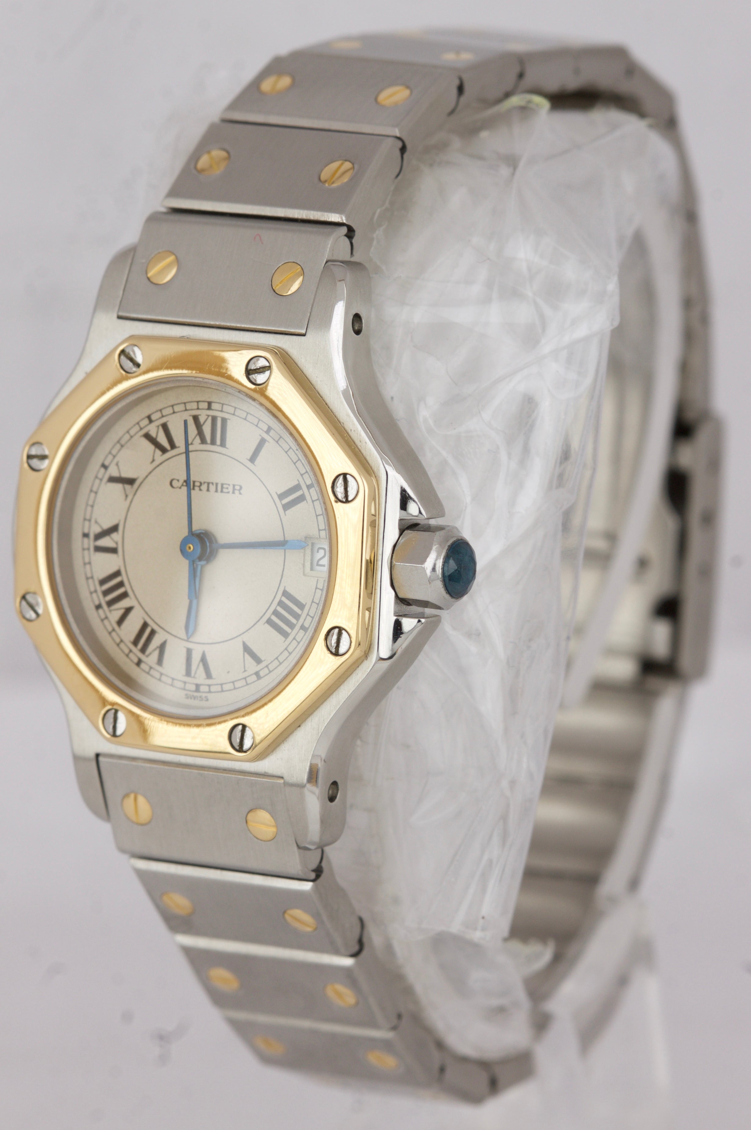 cartier santos octagon ladies watch