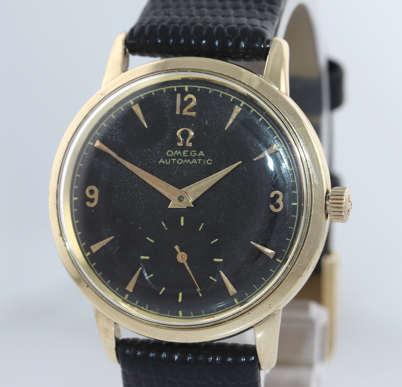 SERVICED Vintage Omega Solid 14k Gold Automatic Bumper Cal. 342 33mm W