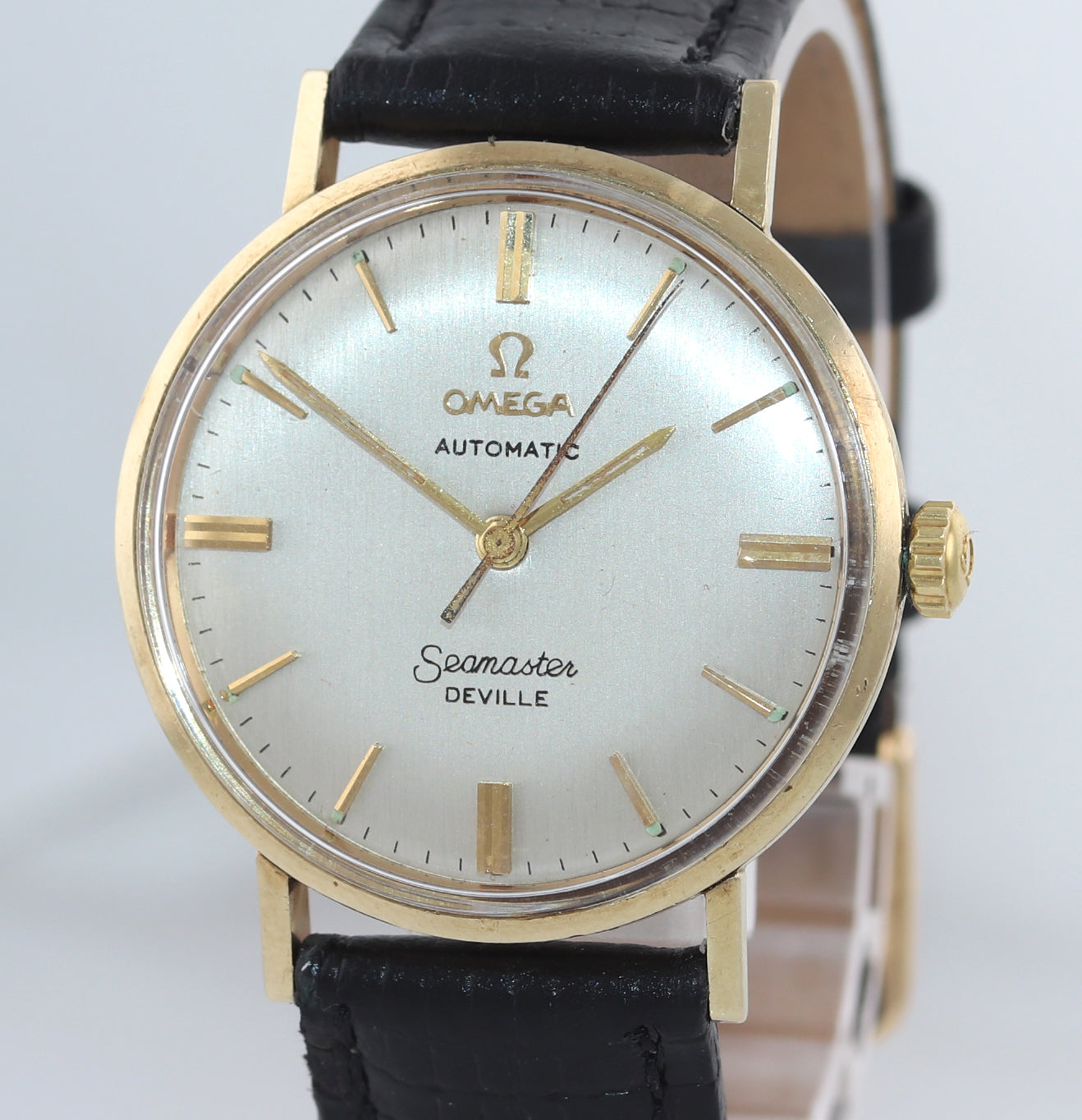 Vintage Omega Seamaster DeVille Solid 14k Yellow Gold Automatic 34mm W