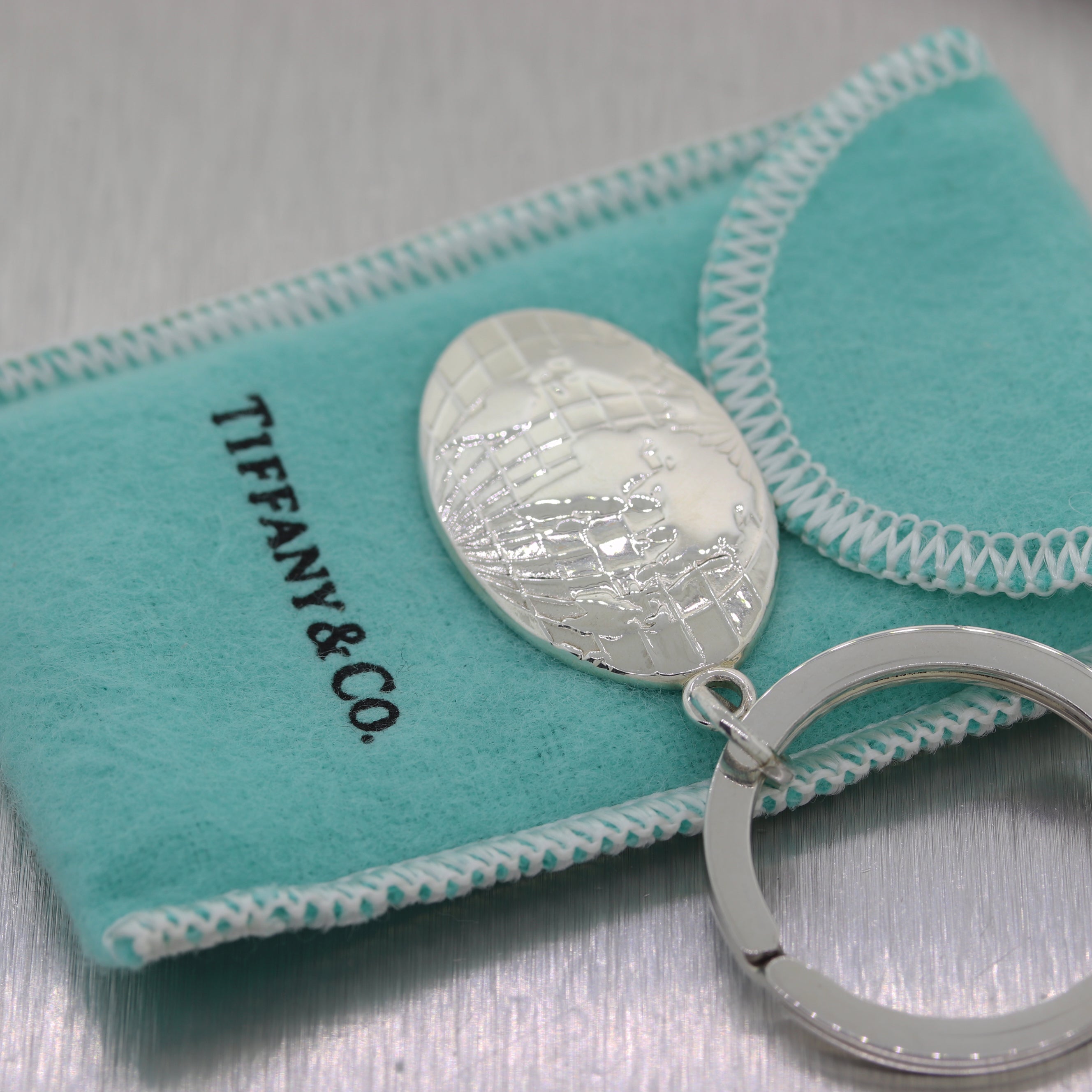 tiffany globe keychain